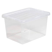 Load image into Gallery viewer, Wham Crystal Clear Storage Box With Lid 25L 5 Pack