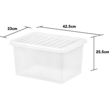 Load image into Gallery viewer, Wham Crystal 25 Litre Storage Box And Lid 3 Pack
