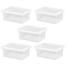 Load image into Gallery viewer, Wham Crystal 17L Storage Box With Clear Lid 5 Pack
