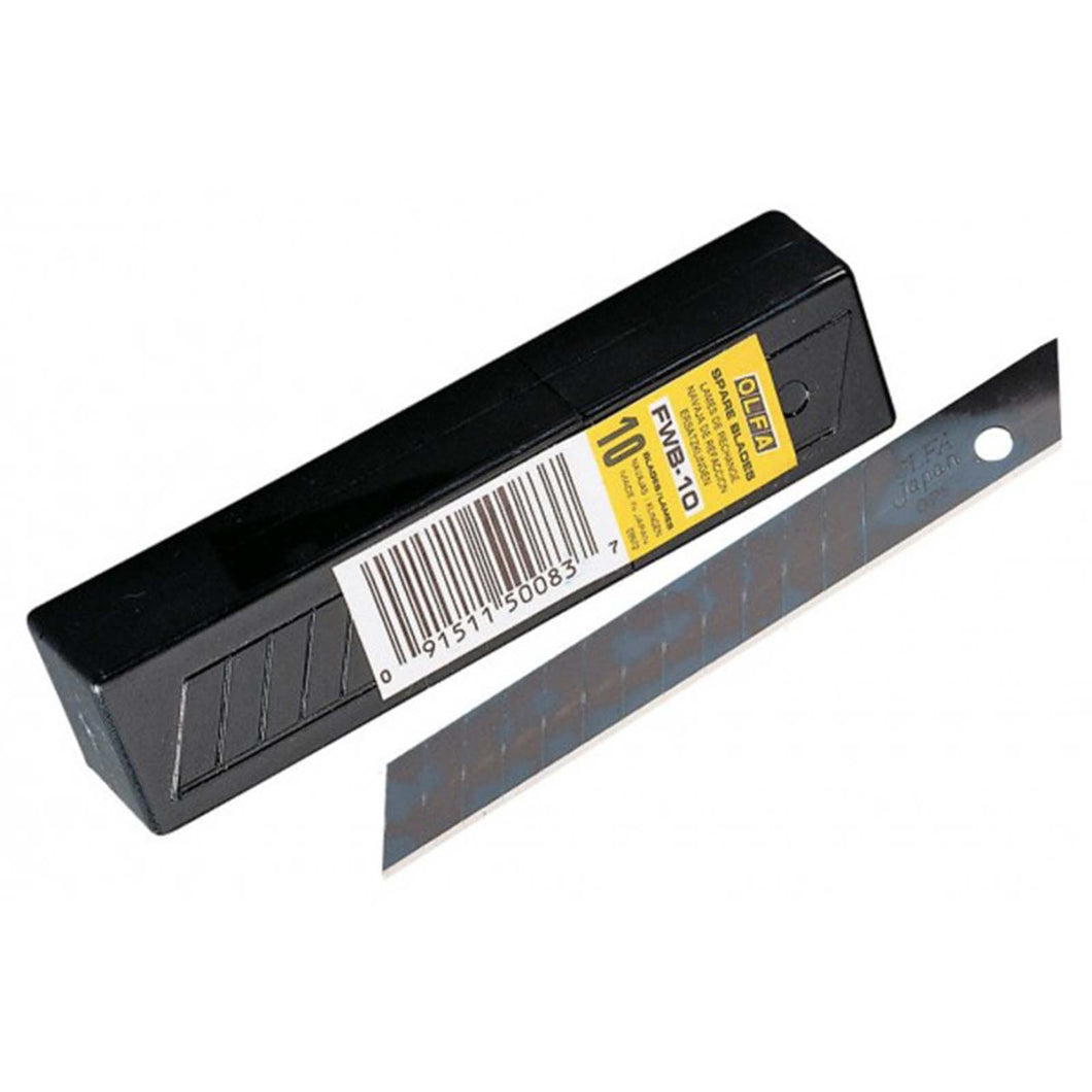 Olfa FWB-10 Spare Excel Black Ultra Sharp Blades 10 Pack