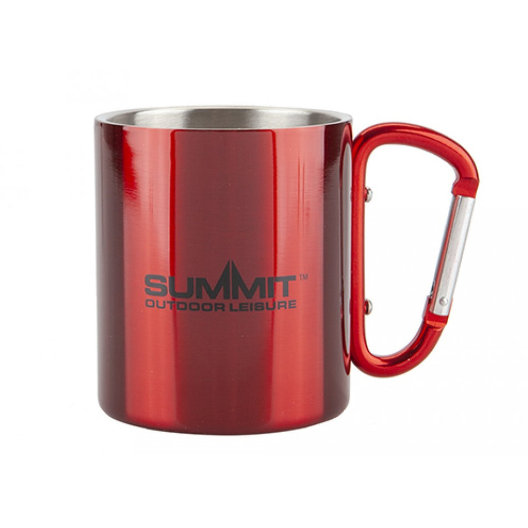 Summit Red Carabiner Handled Mug 300ml