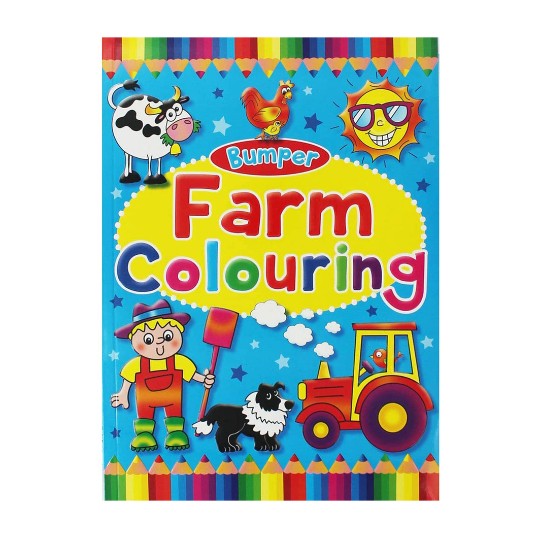 Farm Theme Bumper Colouring Book