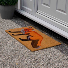 Load image into Gallery viewer, Kentwell Natural Coir Doormat Mr Fox
