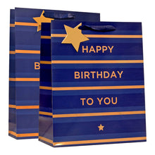Load image into Gallery viewer, Design By Violet Blue Birthday Gift Bag

