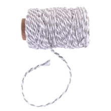 Load image into Gallery viewer, Habico Bakers Twine 2mm - Grey &amp; White

