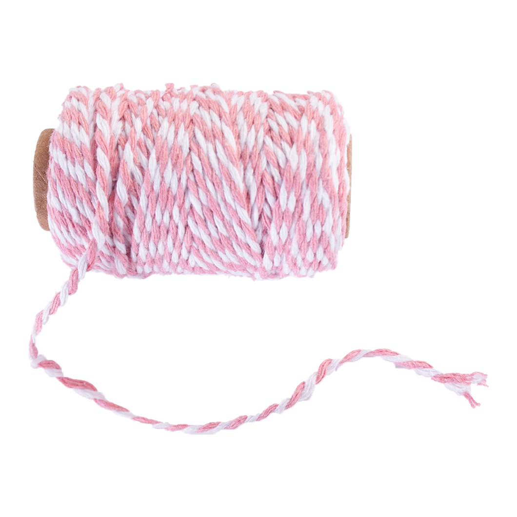 Habico Bakers Twine 2mm - Pink & White