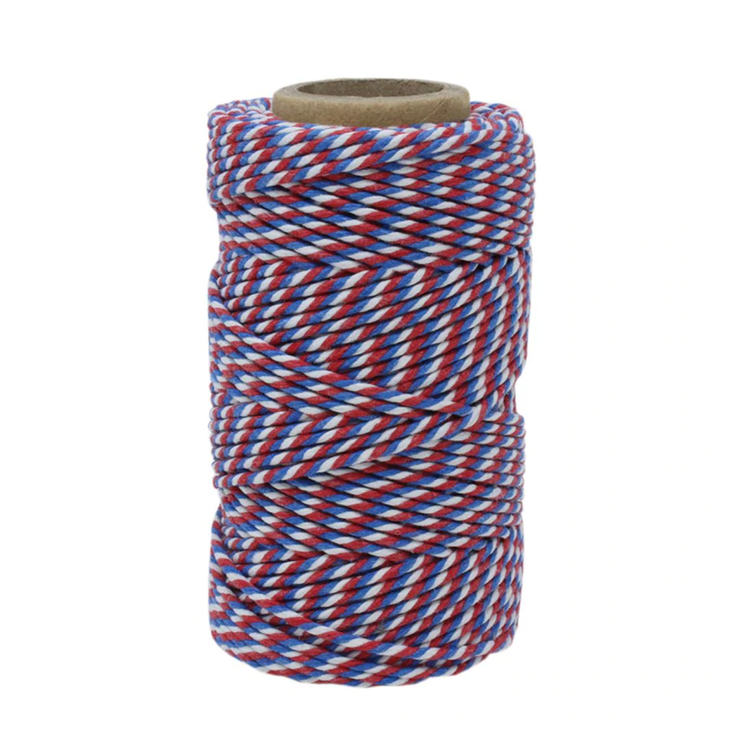 Habico Bakers Twine 2mm - Red, White & Blue