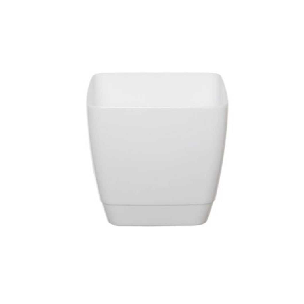 Whitefurze White 16cm Square Indoor Pot