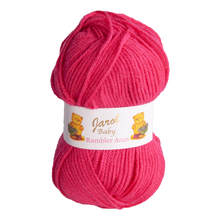 Load image into Gallery viewer, Jarol Baby Rambler Aran Wool 100g - Raspberry 4323
