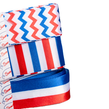 Load image into Gallery viewer, Jubilee Ribbon Bundle 25mm 3m - Red, White &amp; Blue
