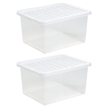 Load image into Gallery viewer, Wham Crystal 37 Litre Storage Box And Lid 2 Pack
