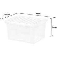 Load image into Gallery viewer, Wham Crystal 37 Litre Storage Box And Lid 3 Pack
