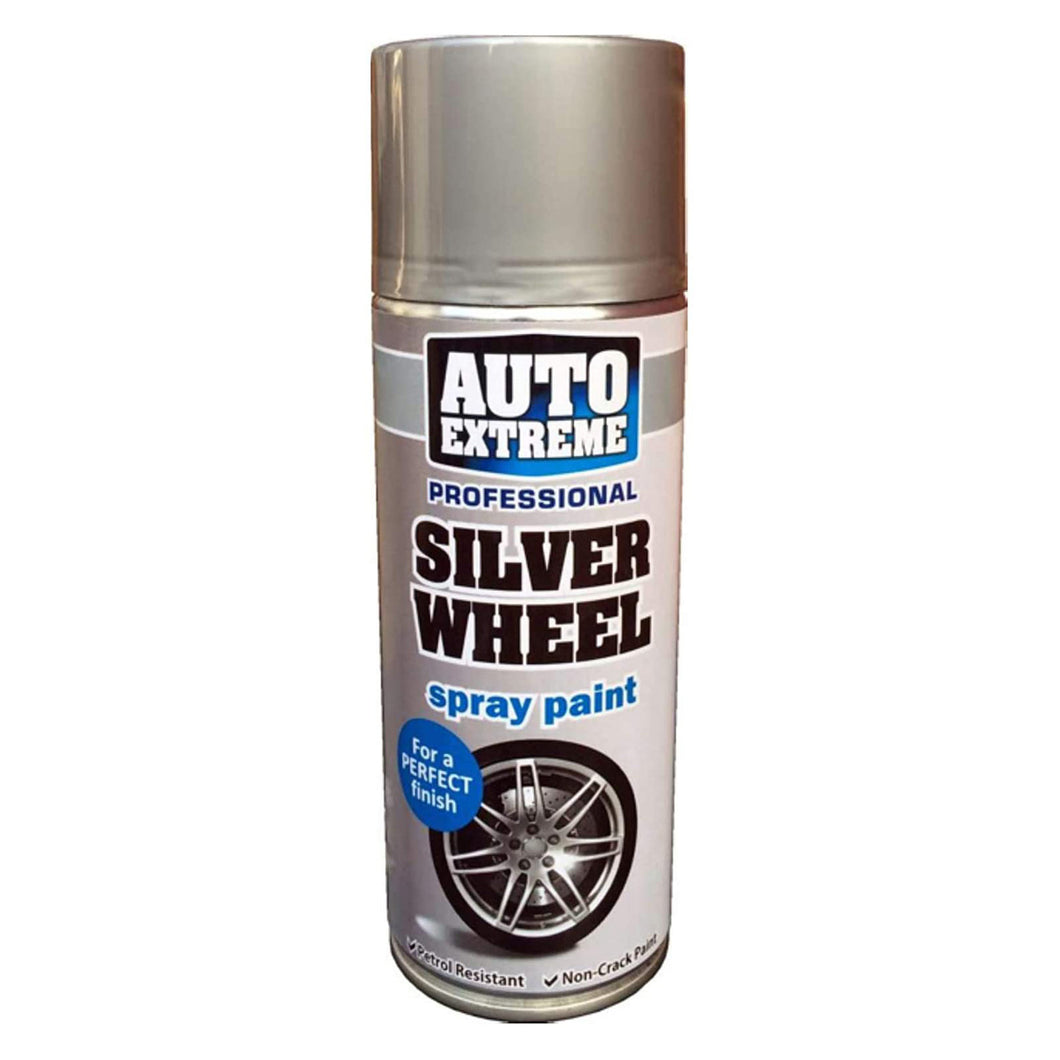 Auto Extreme Silver Wheel Spray Paint Gloss 400ml