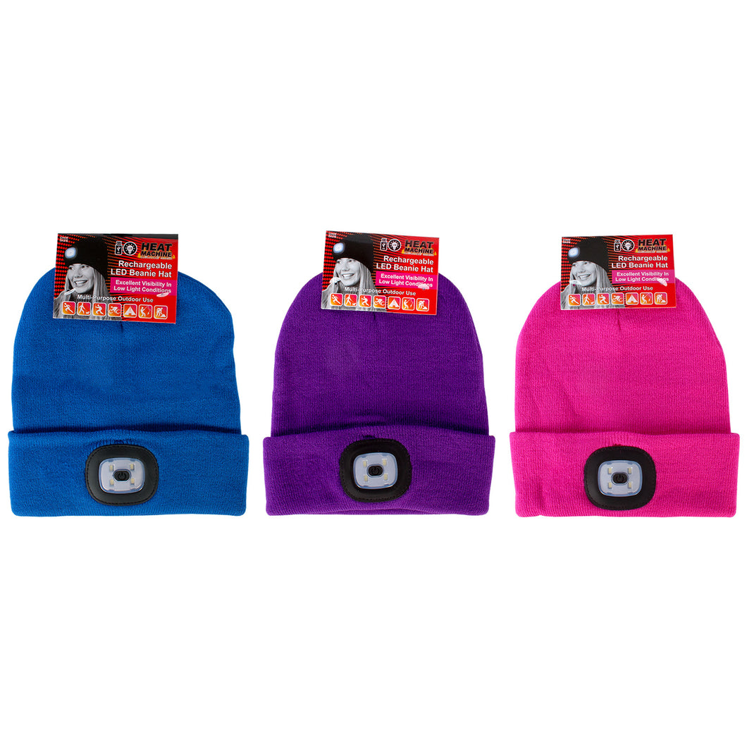 Heat Machine Ladies' LED Rechargeable Hat Assorted