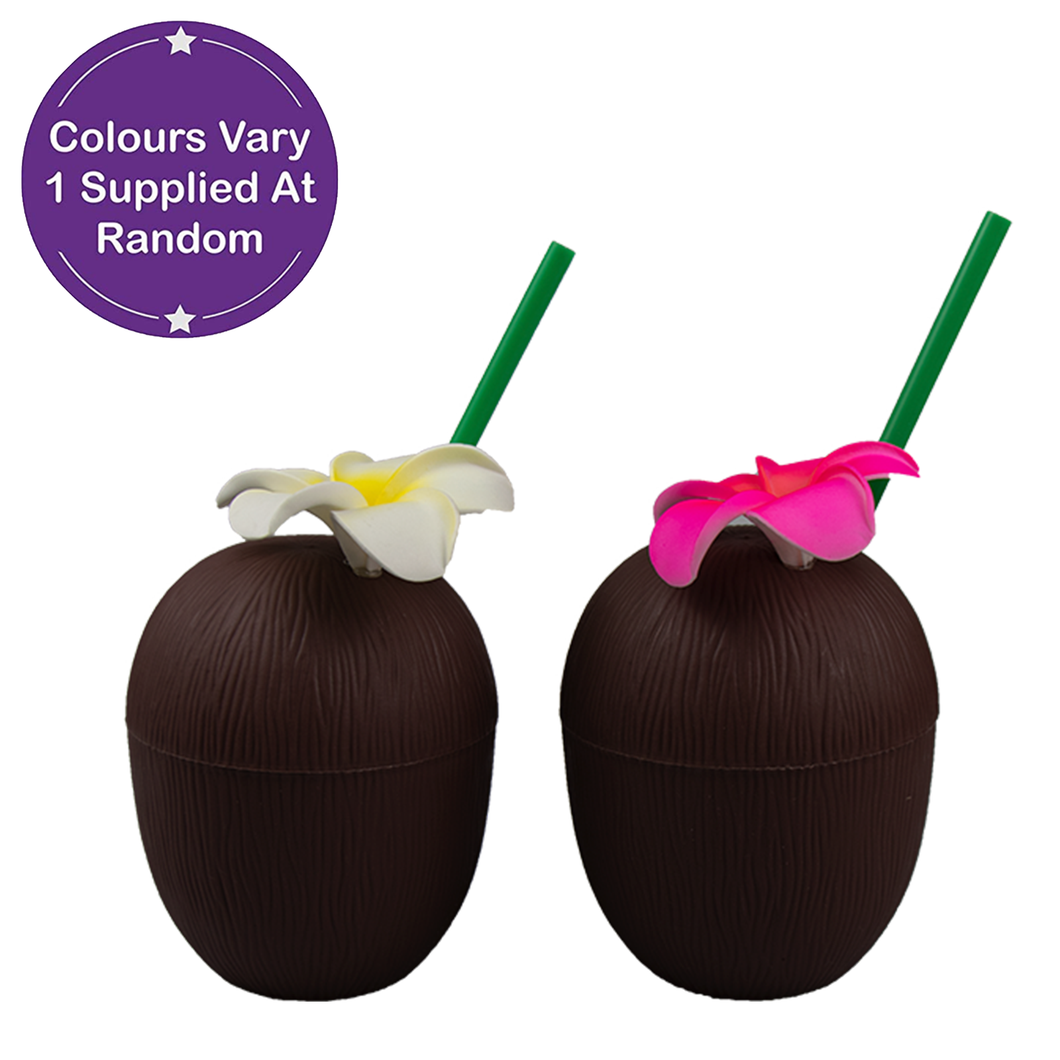 Coconut Drinks Cup with Straw