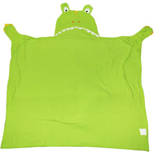 Load image into Gallery viewer, Cuddle Buddy Children&#39;s Hooded Blanket Robe - Crocodile
