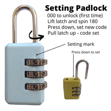 Load image into Gallery viewer, Combination Travel Padlock Assorted
