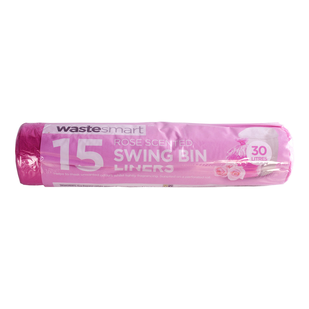 Rose Scented Swing Bin Liners 30L 15 Pack