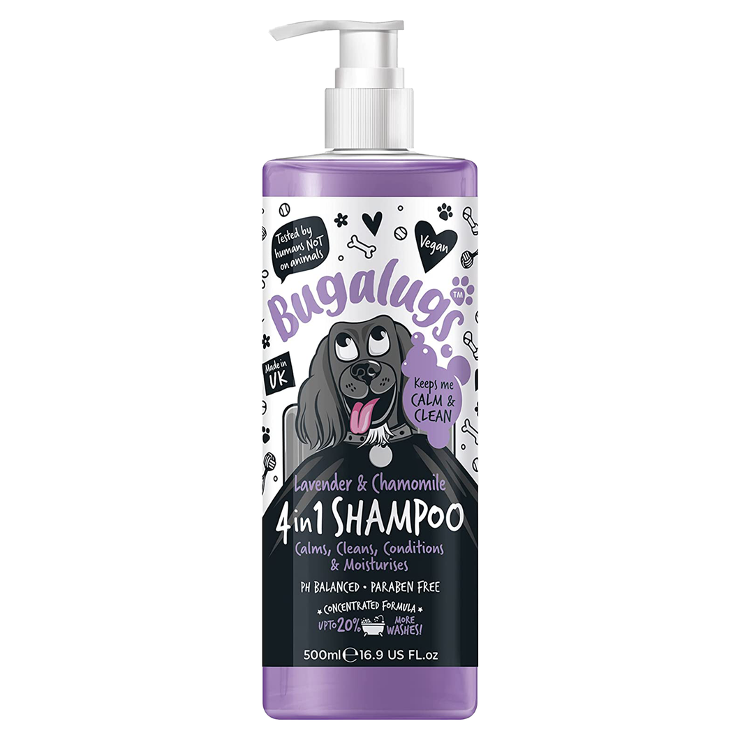 Bugalugs 4in1 Dog Shampoo 500ml - Lavender & Camomile