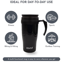 Load image into Gallery viewer, Zento Stainless Steel Travel Mug
