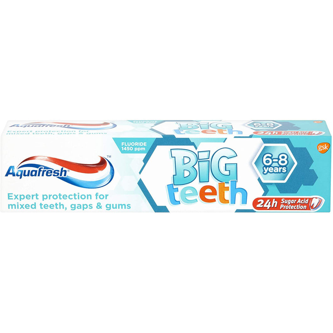 Aquafresh Big Teeth 6-8 Years Toothpaste 50ml