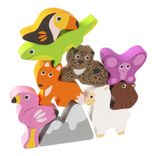 Load image into Gallery viewer, Wood Works Animal Stacking Set
