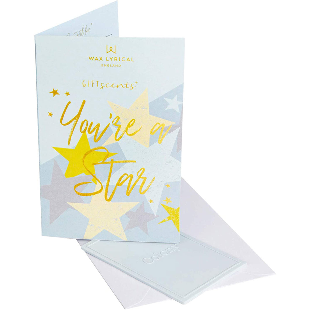 Copy of Wax Lyrical Scented Card - You're A Star