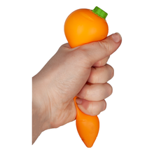 Load image into Gallery viewer, Sqeezy Stretching Carrot Toy
