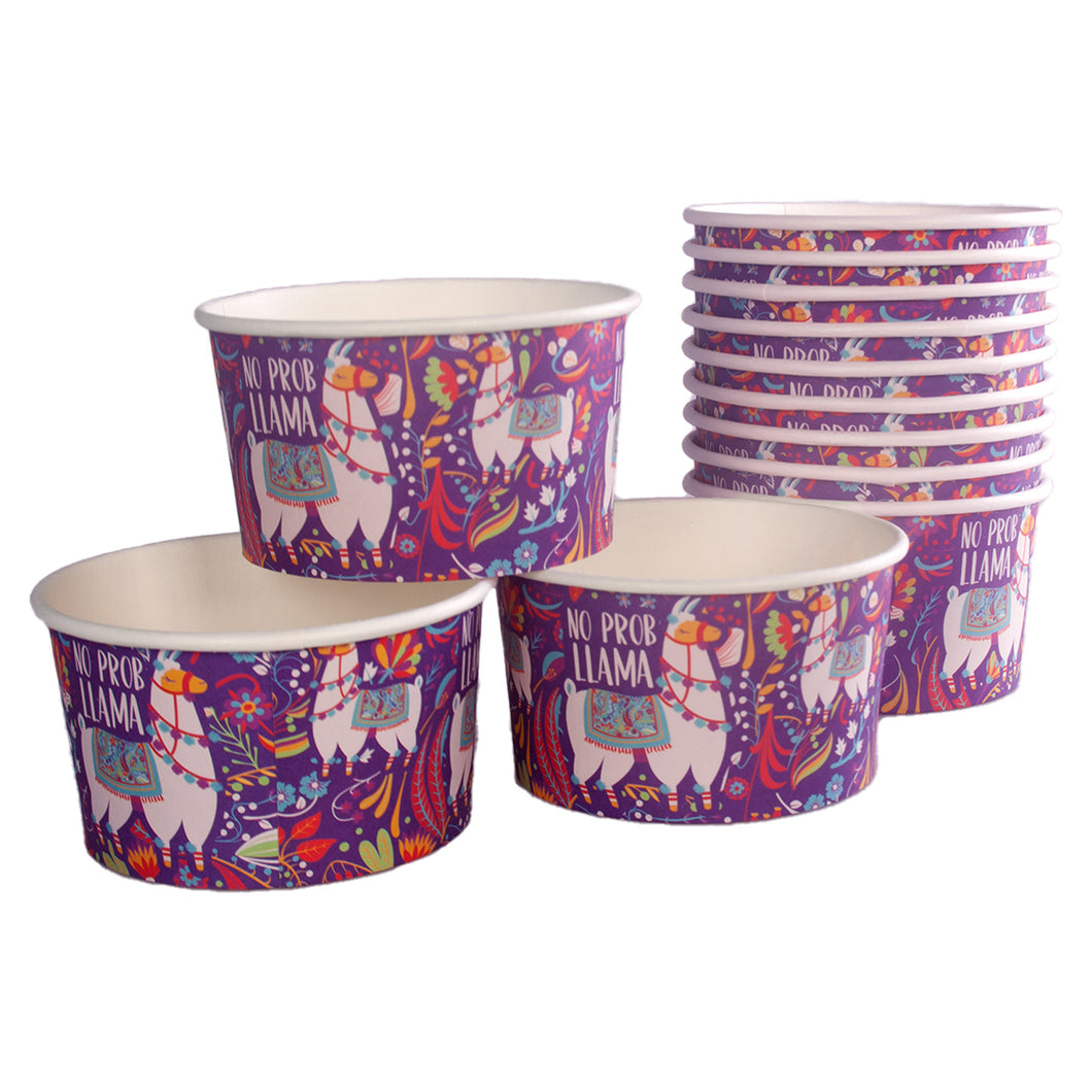 Disposable Llama Bowls 12 Pack