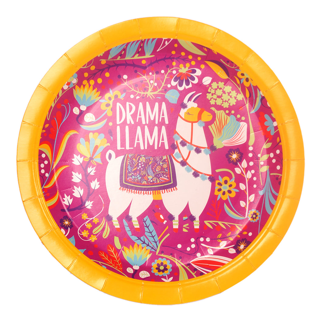 Disposable Llama Plates 12 Pack