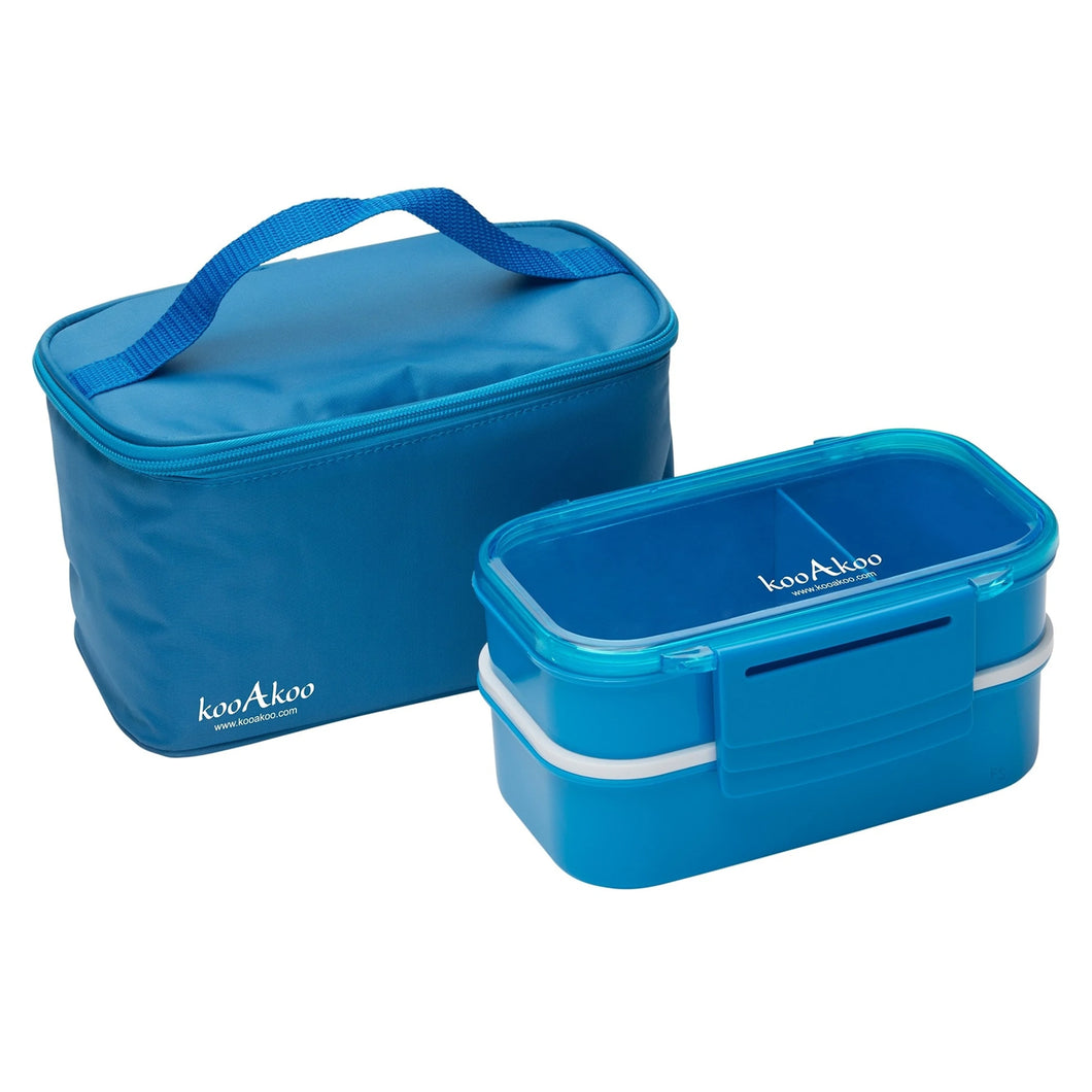 Bento Blue Lunch Box & Cooler Bag Set