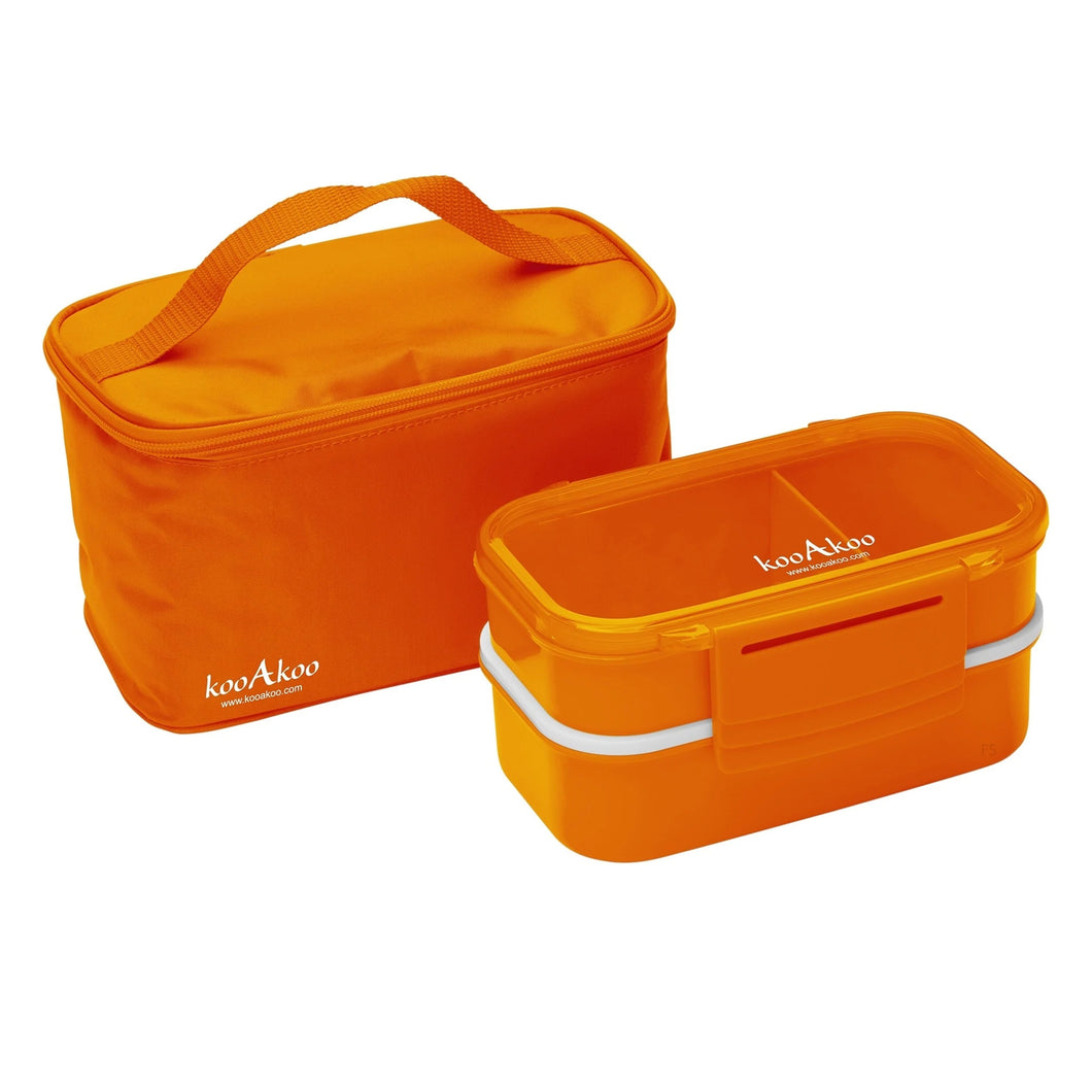 Bento Orange Lunch Box & Cooler Bag Set