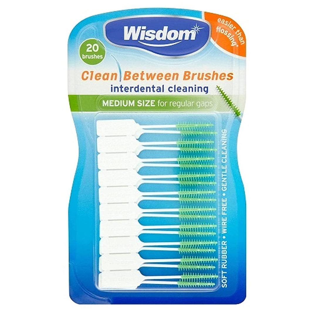 Wisdom Clean Between Brushes Medium 20 Pack