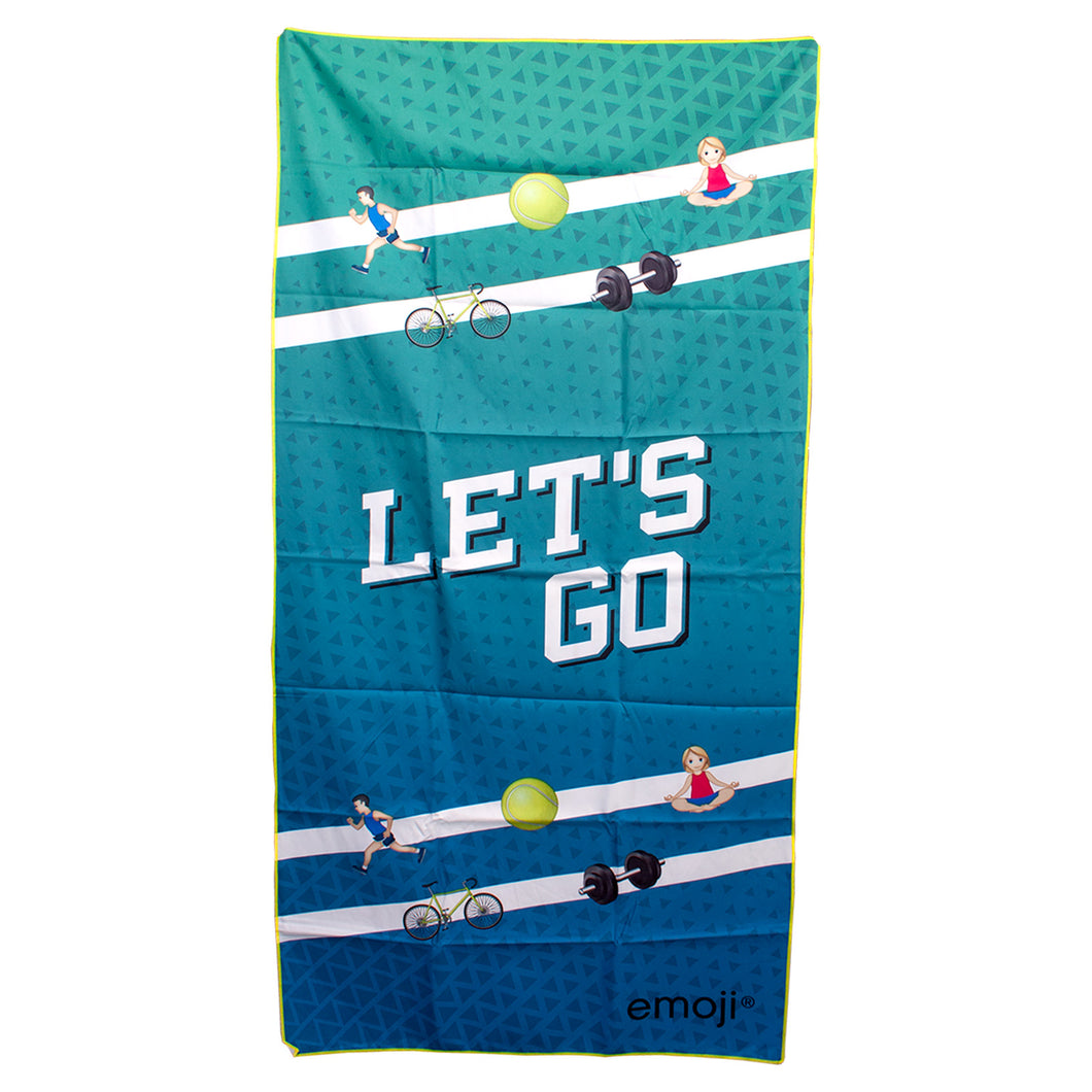 Emoji Microfibre Sports Towel 70x140cm