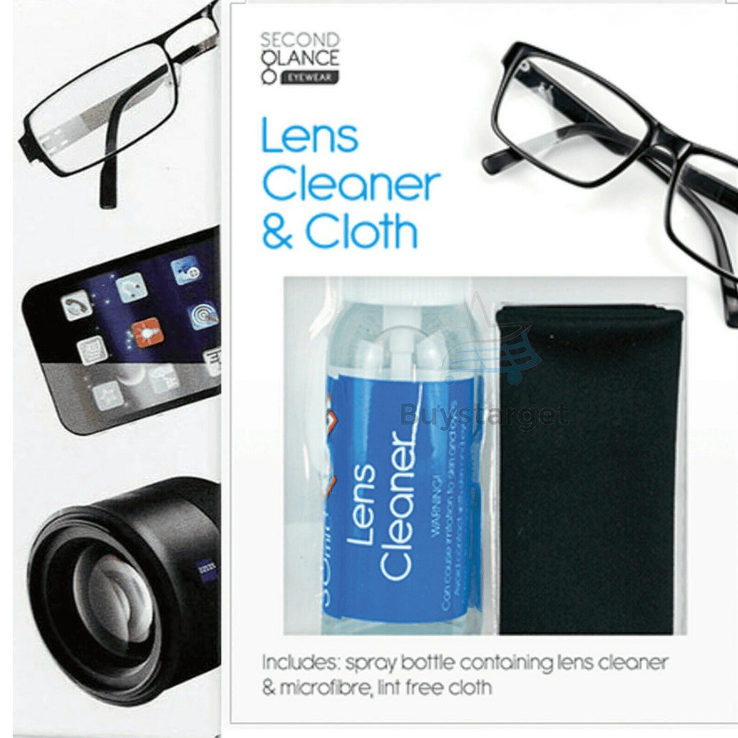 Glasses Lens Cleaner And Cloth Set 30ml