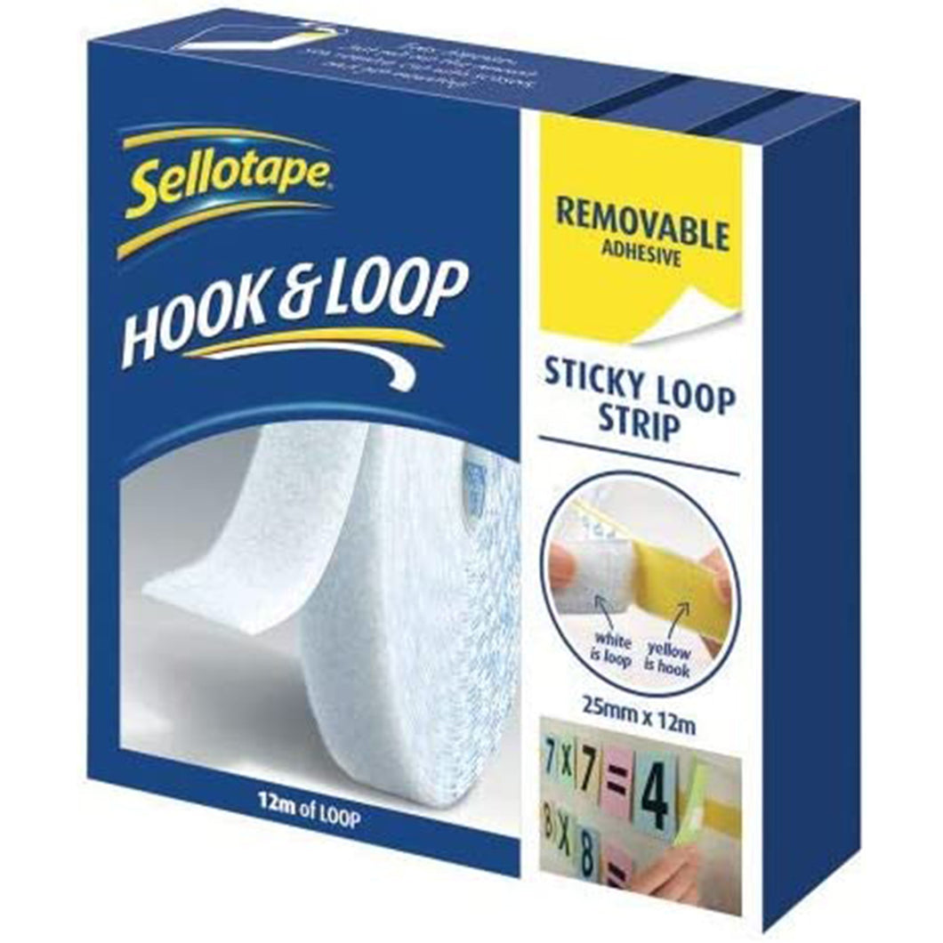Sellotape Hook And Loop Sticky Loop