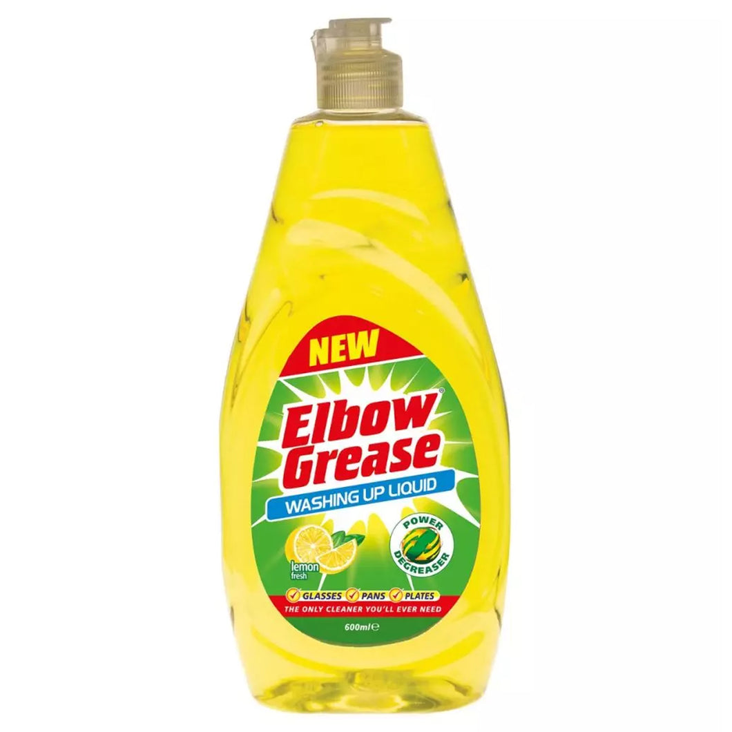 Elbow Grease Lemon Wash Up Liquid 600ml