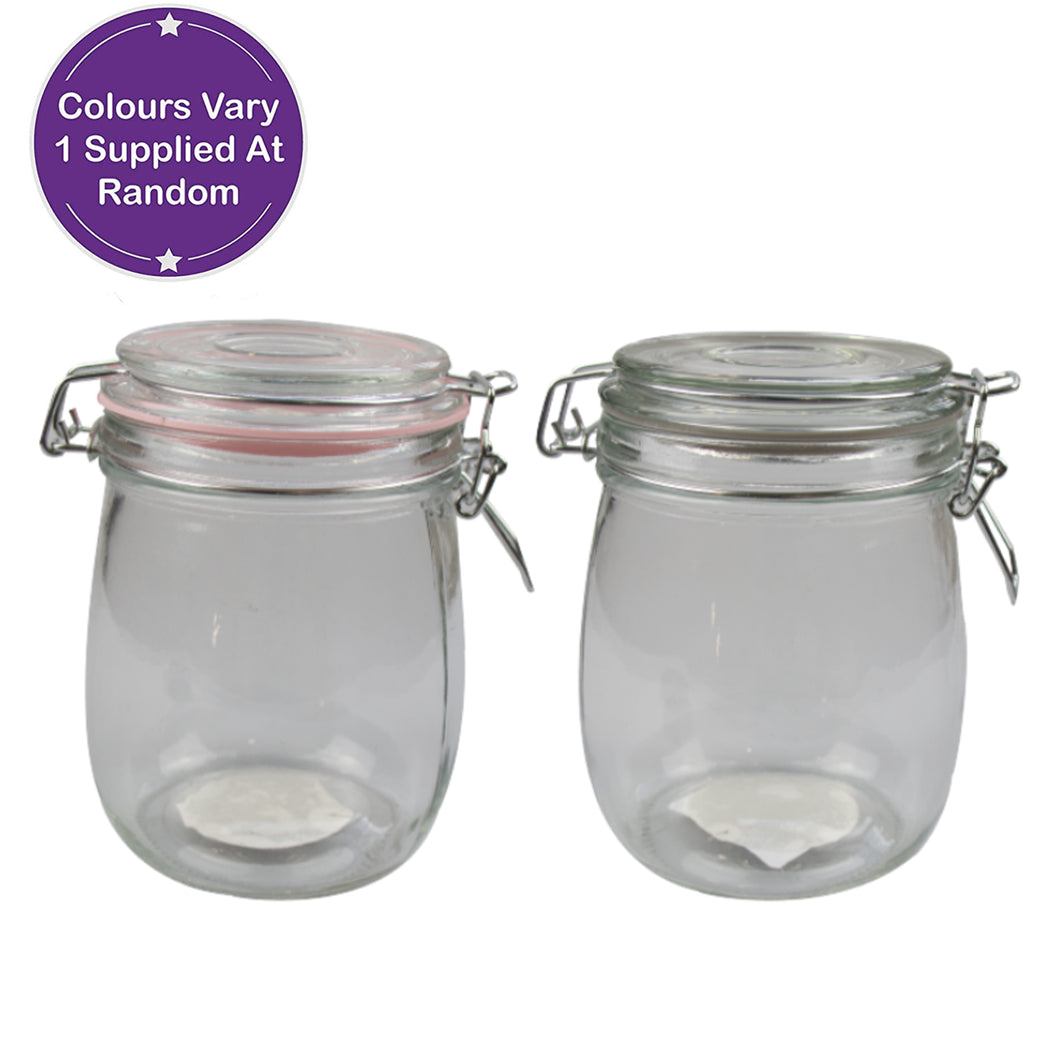 Cooke & Miller Glass Jar With Clip Top Lid 770ml