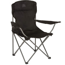 Load image into Gallery viewer, Highlander Edinburgh Black Folding Camping Chair
