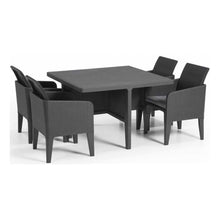 Load image into Gallery viewer, Keter Santiago Graphite 4 Seater Dining Set
