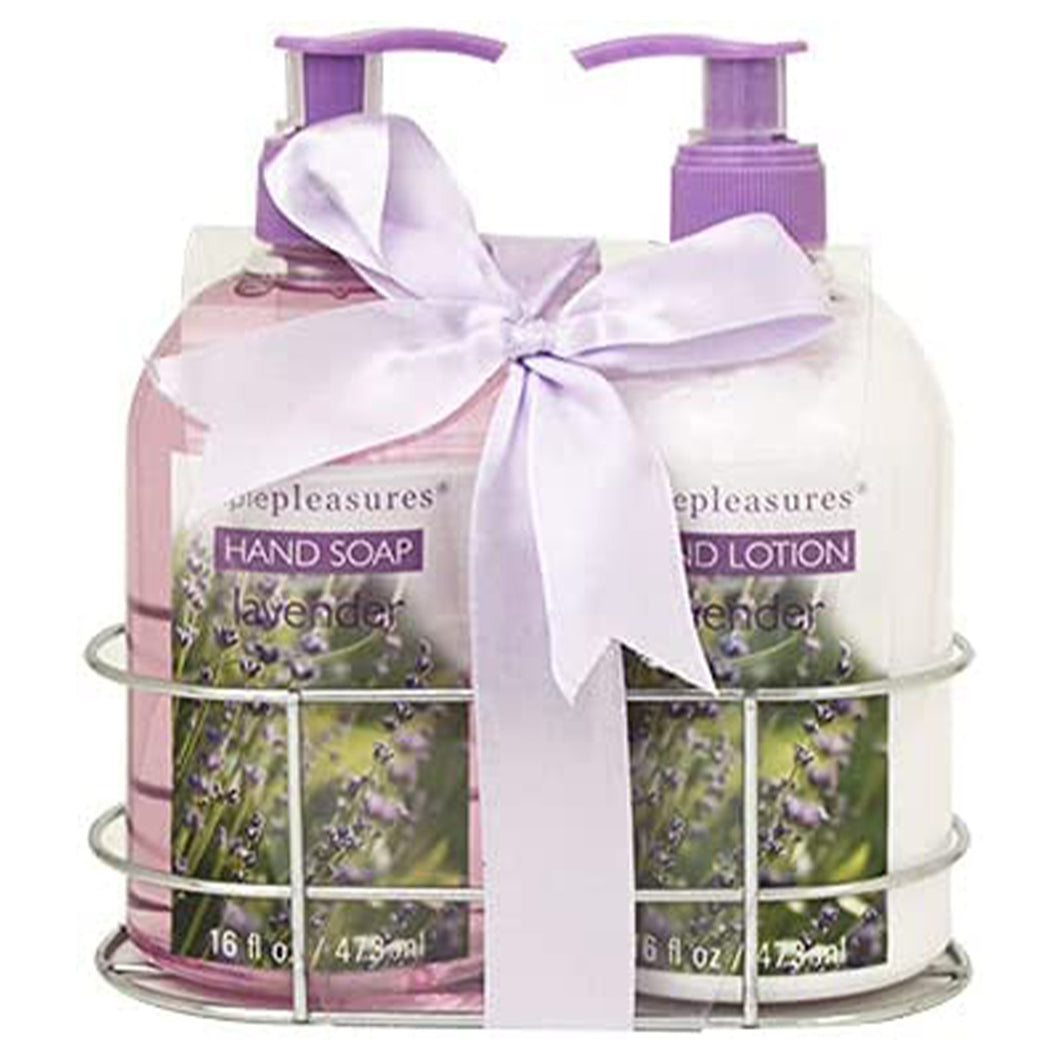 Simple Pleasures Hand Lotion And Soap Caddy - Lavender