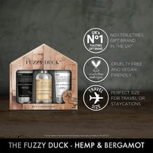 Load image into Gallery viewer, Fuzzy Duck Men&#39;s Shower Kit - Hemp And Bergamot
