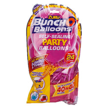 Load image into Gallery viewer, Bunch-O-Balloons Self-sealing Party Balloons 24 Pack - Pink
