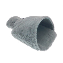 Load image into Gallery viewer, Country Club Grey Faux Fur Hot Water Bottle Foot Warmer
