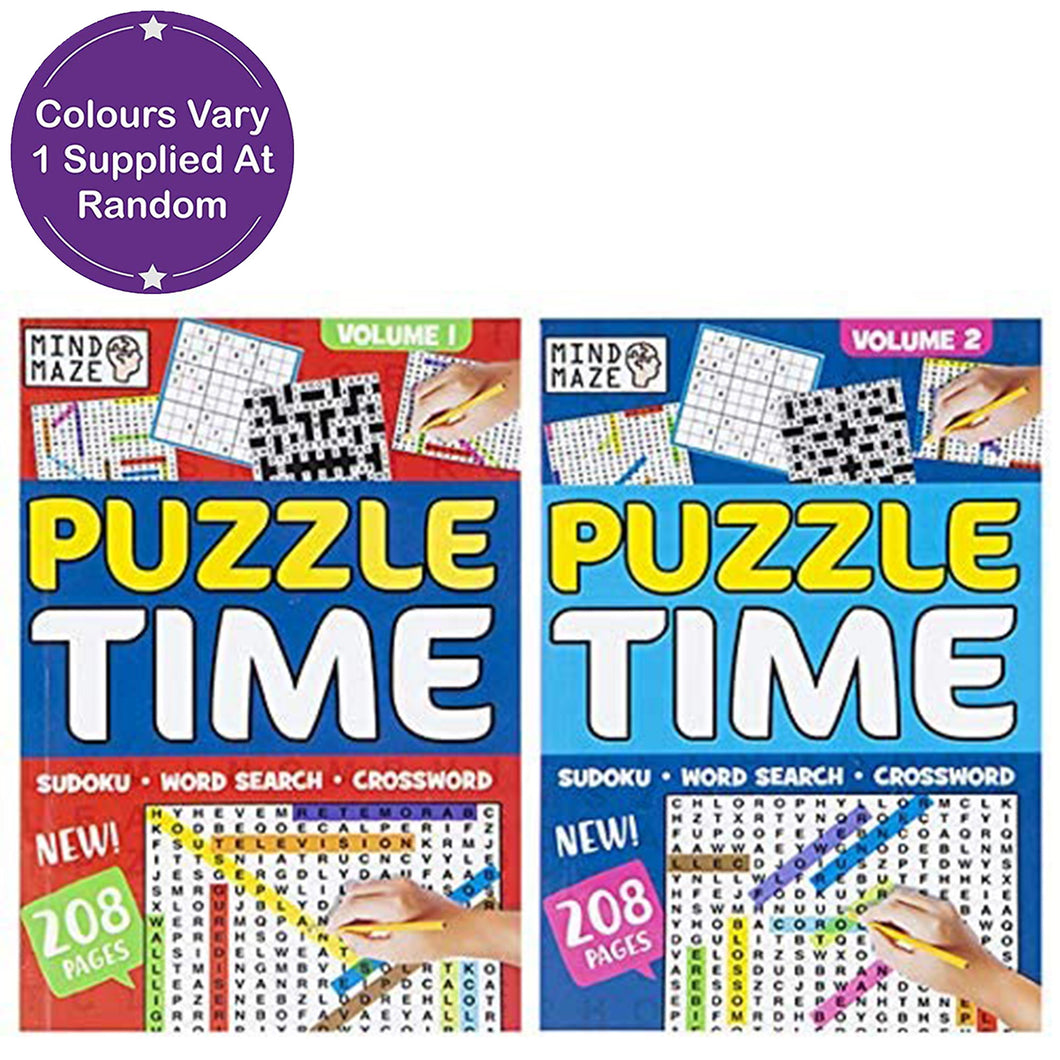 Puzzle Time Activity Book Assorted