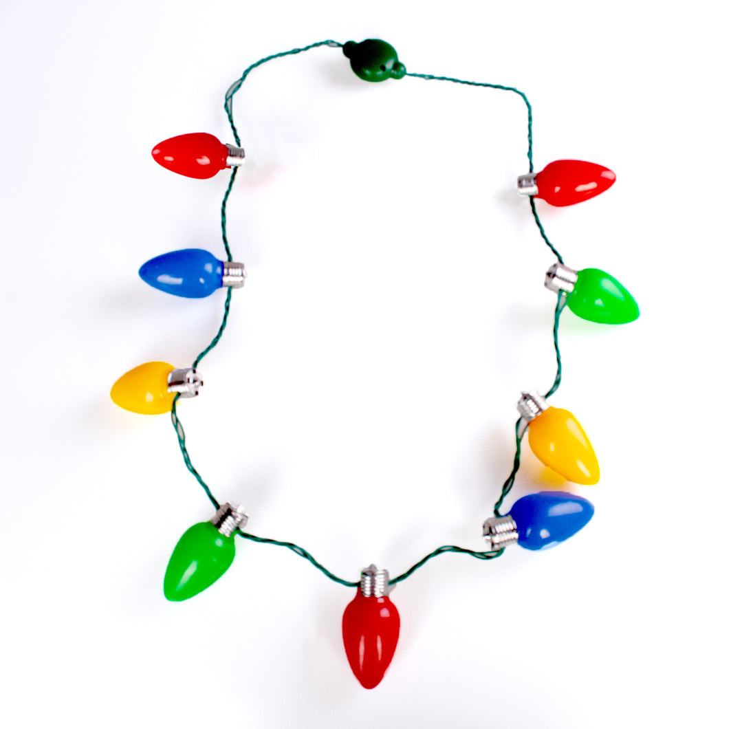 Christmas Light-up Bulb Necklace