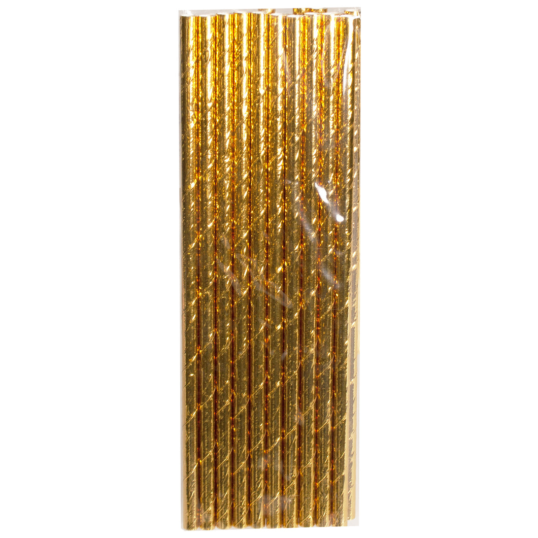 Gold Straws 20pk