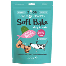Load image into Gallery viewer, Zoon Hale &amp; Hearty Salmon &amp; Spinach Soft Bake Treats 100g
