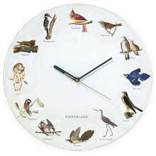 Load image into Gallery viewer, Kikkerland Birdcall Wall Clock