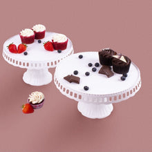 Load image into Gallery viewer, RSW White Single Tier Plastic Cake Stand
